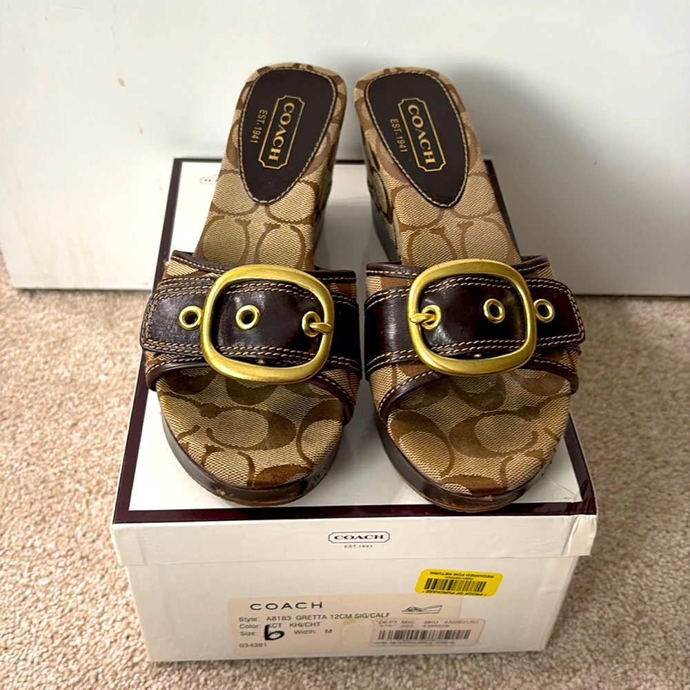 Coach sandal slides